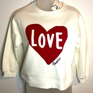 Zara Girl Love Paris sweatshirt, size 10